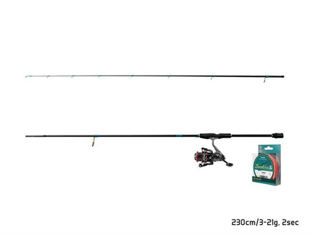 Zestaw spinningowy Delphin ZanderSPIN 230cm + 3T + 0,16mm Delphin (101004210)