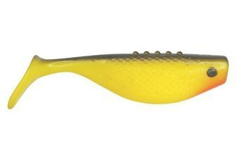 V-LURES Fatty - JUICY PEACH 4"/10cm 3szt./bag YELLOW/BLACK  red    DRAGON CHE-FT40S-45-140