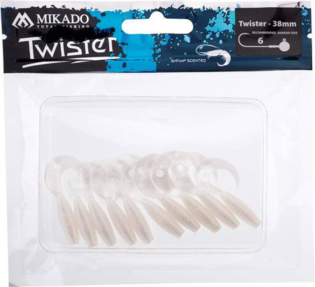 PRZYNĘTA - TWISTER 38mm/ PEARL - op.10szt.