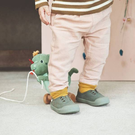 LILLIPUTIENS Przytulanka do ciągnięcia na kółkach Smok Joe 12 m+