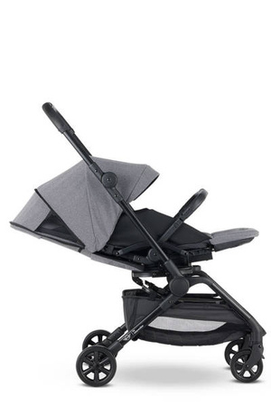 MINI by Easywalker Buggy TURN Kompaktowy wózek spacerowy z obrotowym siedziskiem 360° Soho Grey (z osłoną przeciwdeszczową w zestawie)