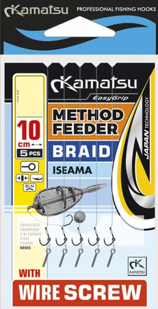 KAMATSU METHOD FEEDER BRAID ISEAMA WIRE SCREW 12 BLNO/10cm/0,12mm K-006 OP.5 SZT KAMATSU KONGER 502400312