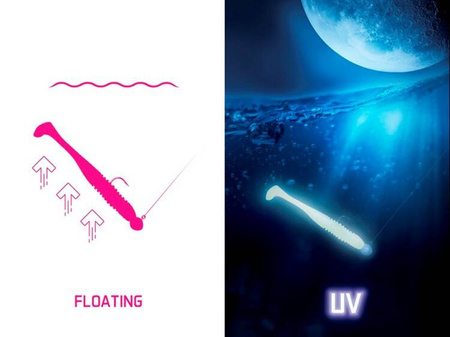 DuoPACK BOX Delphin ZANDERA FlexiFLOAT UVs / 6x 5szt 12cm/HAWAI Delphin (101004088)