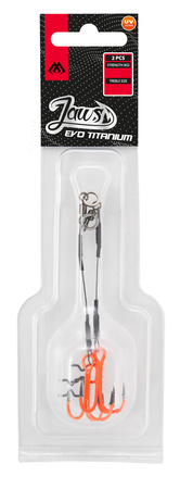 DOZBROJKA - TYTANOWA JAWS EVO TITANIUM - 15kg/10cm - kotwica 1 UV - op.2szt. MIKADO HDJ-13-10-1-UV