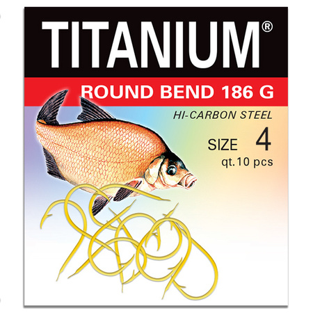 Haczyk Titanium ROUND BEND (10 szt.), rozm. 4 Robinson 02-P-186G-04