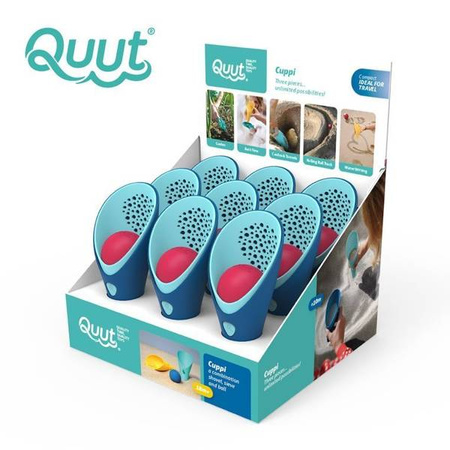 QUUT Zestaw 2 łopatek wielofunkcyjnych z piłeczką Cuppi Ocean, opakowanie zbiorcze 9 szt.