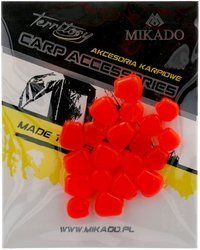 SZTUCZNA KUKURYDZA - TONĄCA FLUO CZERWONY/CZOSNEK, MIX rozm. - op.20szt MIKADO AMC-11005-S02