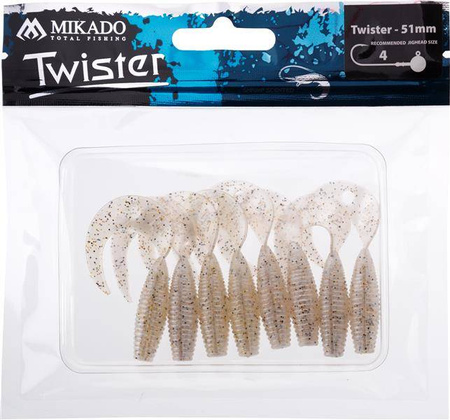 PRZYNĘTA - TWISTER 51mm/ PEPPER PEARL - op8szt. MIKADO PMTBT-51-PP