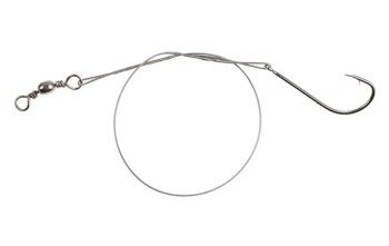 PRZYPON STALOWY Z KR. I HAKIEM 15/20/25cm / 10 kg - op.30 szt (BROWN) MIKADO ZG11-012-30