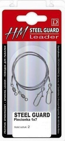 Przypon HM 1x7 nylon/steel/ Momoi 15cm 2 szt. 9kg STEEL GUARD DRAGON PDF-57-609-15