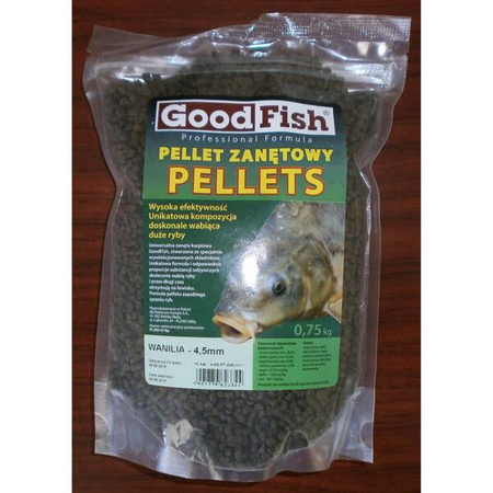 Mikropellet zanętowy GF 4,5mm, wanilia, 0,75kg GoodFish A-63-PT-045-VAN