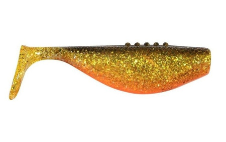 V-LURES Fatty - GOLDEN STORM 5"/12.5cm 2szt./bag gold glitter / orange PROMOCJA CLEAR/BLACK DRAGON CHE-FT50S-20-127
