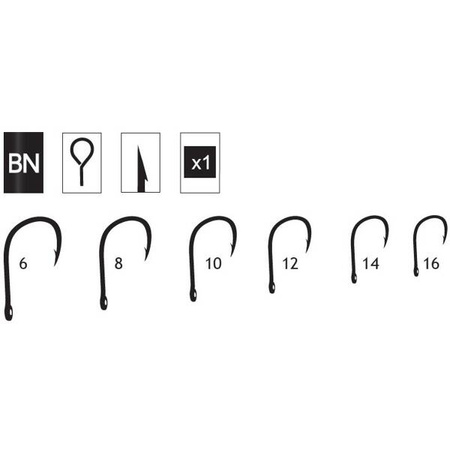 Haczyk Titanium Method Feeder 503 (10 szt.), rozm. 14 Robinson 02-P-503BN-14