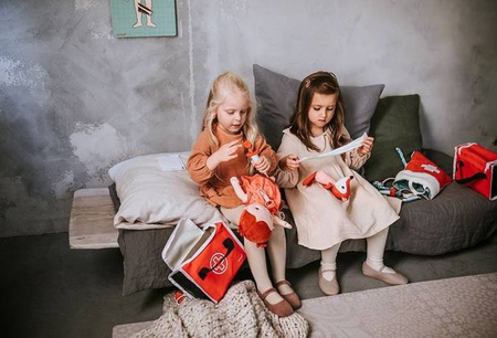 LILLIPUTIENS Torba lekarska z przytulanką i 6 akcesoriami Lisiczka Alice 18 m+