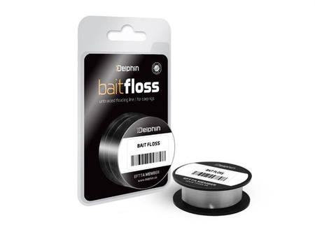 PLECIONKA PRZYPONOWA HOOK Line Bait Floss biała 20lbs 20m Delphin (500707001)