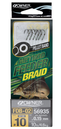 (R) PRZYPON OWNER METHOD FEEDER FDB-02 HACZYK 10+PLECIONKA 0,15 MM 1X6SZT HO-FDB0210