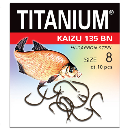 Haczyk Titanium KAIZU (10 szt.), rozm. 8 Robinson 02-P-135BN-08