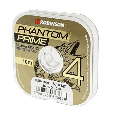 Plecionka Phantom Prime X4 0,20mm, 10m, ciemnozielona Robinson 56-RD-020