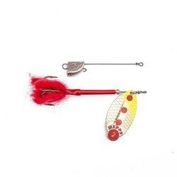 BŁYSTKA OBROTOWA Mepps LUSOX FLUO złoty / seledynowy nr 3