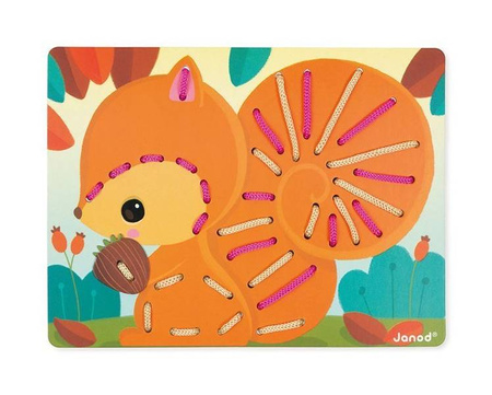 Zabawka manipulacyjna – przeplatanka Zwierzątka, Janod