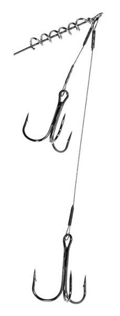 PRZYPON-DOZBROJKA JAXON SUMATO 1X7 10CM+4CM 12KG SPIRALA 4CM KOTWICE 1+2 5X1SZT JAXON AJ-PAK10