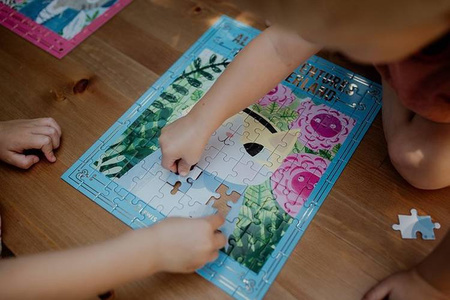 Mudpuppy Puzzle - książka "Alicja w Krainie Wąsów" Kotopowieści 100 elementów 6+