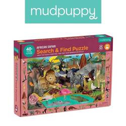 Mudpuppy Puzzle obserwacyjne Afrykańskie safari 64 elementy 4+