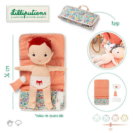 LILLIPUTIENS Przewijak z akcesoriami Kwiaty 2 lata+