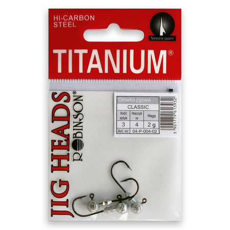Główki Jigowe Robinson Titanium, rozm. 1, 6g (3szt) Robinson 04-P-001-06