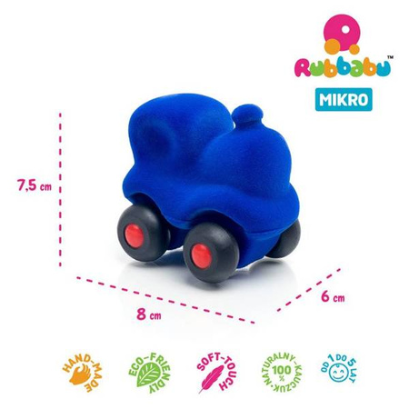 Rubbabu Zestaw 8 sensorycznych mikro - pojazdów (opakowanie zbiorcze 8 szt.)