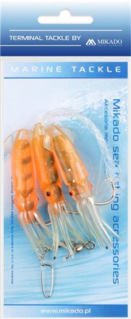 ZESTAW MORSKI - SQUID RIG 7.5 cm - hak 3x4/0 MIKADO LS-C171