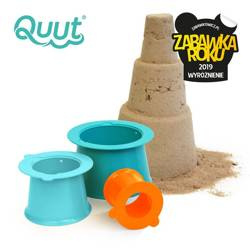 QUUT Zestaw 3 foremek do piasku Wieża Alto Lagoon Green + Vintage Blue + Mighty Orange