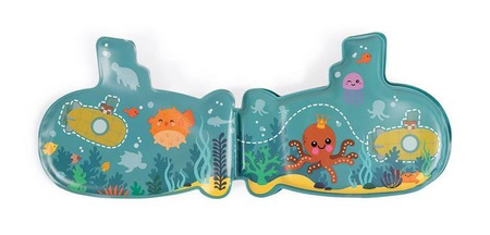 Książeczka aktywizująca do kąpieli Łódź podwodna 12 m+, Janod