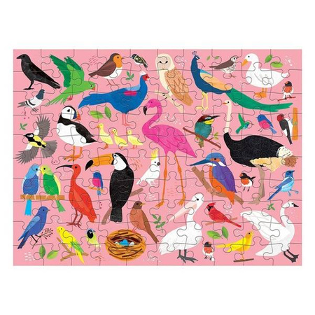 Mudpuppy Puzzle dwustronne Robaki i ptaki 100 elementów 6+