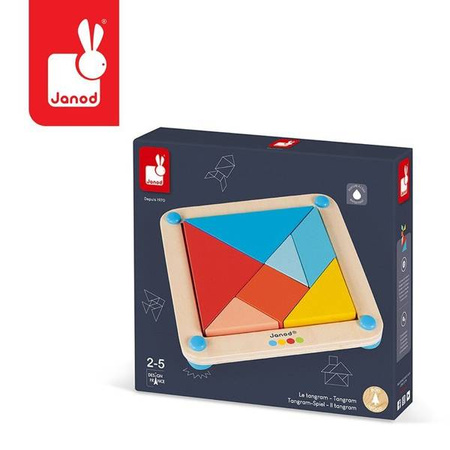 Drewniana układanka Tangram Essentiel, Janod