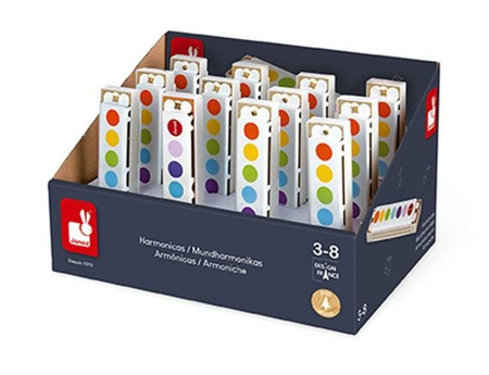 Harmonijka Confetti opakowanie zbiorcze 12 szt., Janod