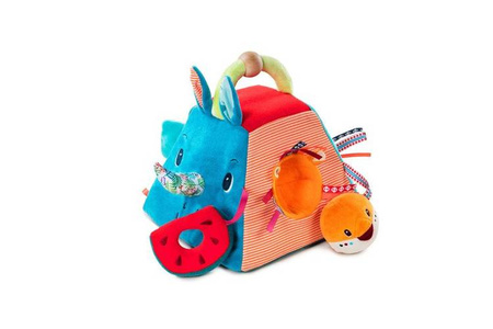 LILLIPUTIENS Piramida aktywizująca wielofunkcyjna Nosorożec Marius 9 m+