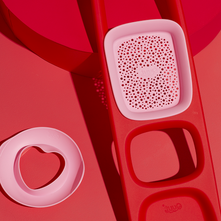 QUUT Łopatka z sitkiem Scoppi Cherry