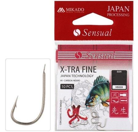 HACZYK DO SPŁAWIKA SENSUAL - X-TRA FINE Nr 18 LBR - torebka 10szt. MIKADO HS333-18LBR