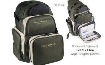 Plecak TEAM  X-SYSTEM   z pudełkami i dołączanym przybornikiem DRAGON CHR-96-12-020