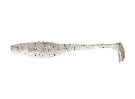 Ripper  Belly Fish PRO - BLACK PEPPER 2"/5cm 5szt./bag WHITE/CLEAR  black glitter    DRAGON CHE-BF20D-10-950