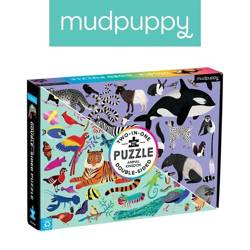Mudpuppy Puzzle dwustronne Królestwo zwierząt 100 elementów 6+