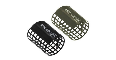 KOSZYCZEK - OKRĄGŁY - 60g - (38x55mm) - CZARNY- op.2szt MIKADO AMKZ-10-60-B