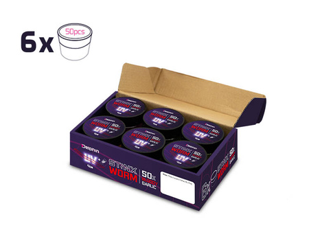 Miękka przynęta Delphin B! StinxWORM Shrimp / 50szt 4cm / SKINY Delphin (101003007)