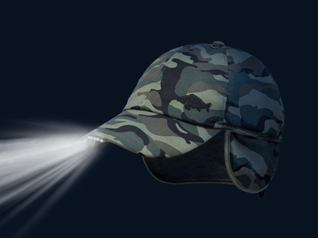 Zimowa czapka z daszkiem LED OutLINE Camo UNI Delphin (101005688)