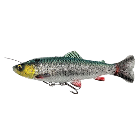 4D LINETHRU PULSETAIL TROUT 20CM 102G SLOW SINK GREEN SILVER Savage Gear (73996)