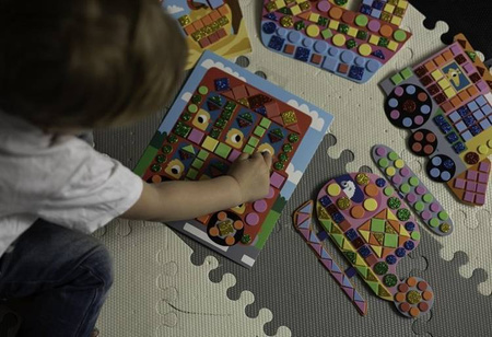 Zestaw kreatywny Mozaika Pojazdy 3+, Janod