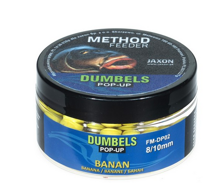 DUMBELS POP-UP METHOD FEEDER 8/10MM BANAN 30G JAXON FM-DP02