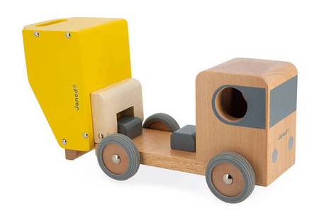 Wywrotka i spychacz drewniane Bolid 2+, Janod