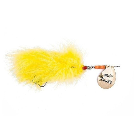 Błystka Mepps GIANT MARABOU złoty / żółty 40g
